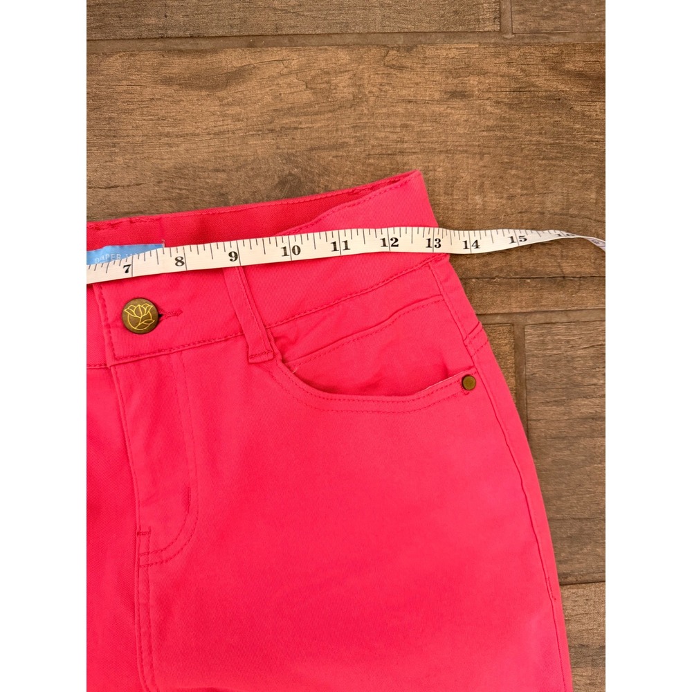 Draper James RSVP Hot Pink Skinny Pants High Rise Stretch Size 6 - Picture 5 of 8